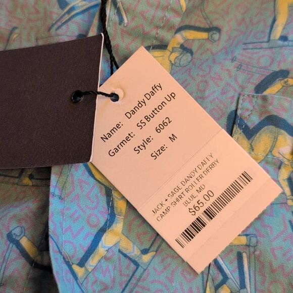 NWT Jack + Sage Mountain top Camp Shirt Apres Ski Blue size M - Picture 8 of 10